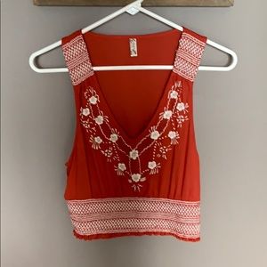 Free People cropped blouse